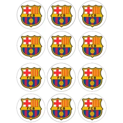 Juego de 12 Impresiones en Papel de Azúcar Barcelona Modelo A