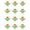 Juego de 12 Impresiones en Papel de Azúcar Real Betis