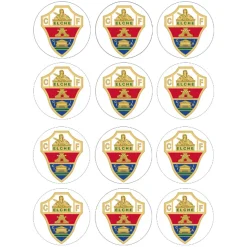 Juego de 12 Impresiones en Papel de Azúcar Elche