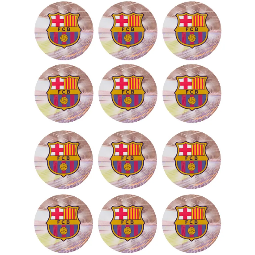 Juego de 12 Impresiones en Papel de Azúcar Barcelona Modelo B