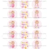 Juego de 15 Impresiones en Papel de Azúcar Baby Girl Modelo A 5 cm