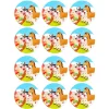 Juego de 12 Impresiones en Papel de Azúcar Animales de la Granja