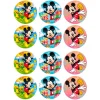 Juego de 12 Impresiones en Papel de Azúcar Mickey Mouse