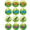 Juego de 12 Impresiones en Papel de Azúcar Dinosaurios
