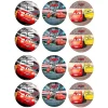 Juego de 12 Impresiones en Papel de Azúcar Cars