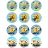 Juego de 12 Impresiones en Papel de Azúcar Minions