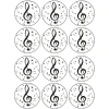 Juego de 12 Impresiones en Papel de Azúcar Notas Musicales