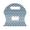 Juego de 12 Maletines Chevron Azul Marino