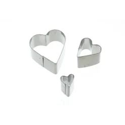 Juego de 3 mini Cortadores Corazón Kitchen Craft