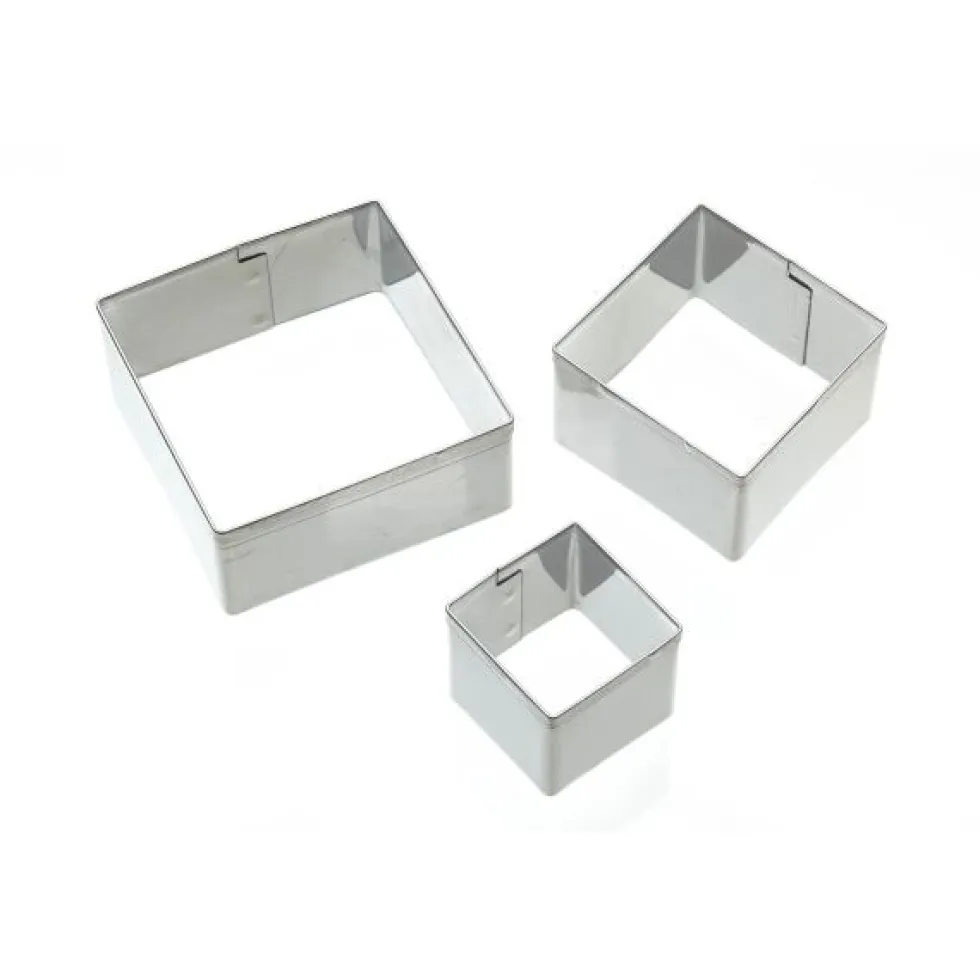 Juego de 3 Mini Cortadores Cuadrados Kitchen Craft