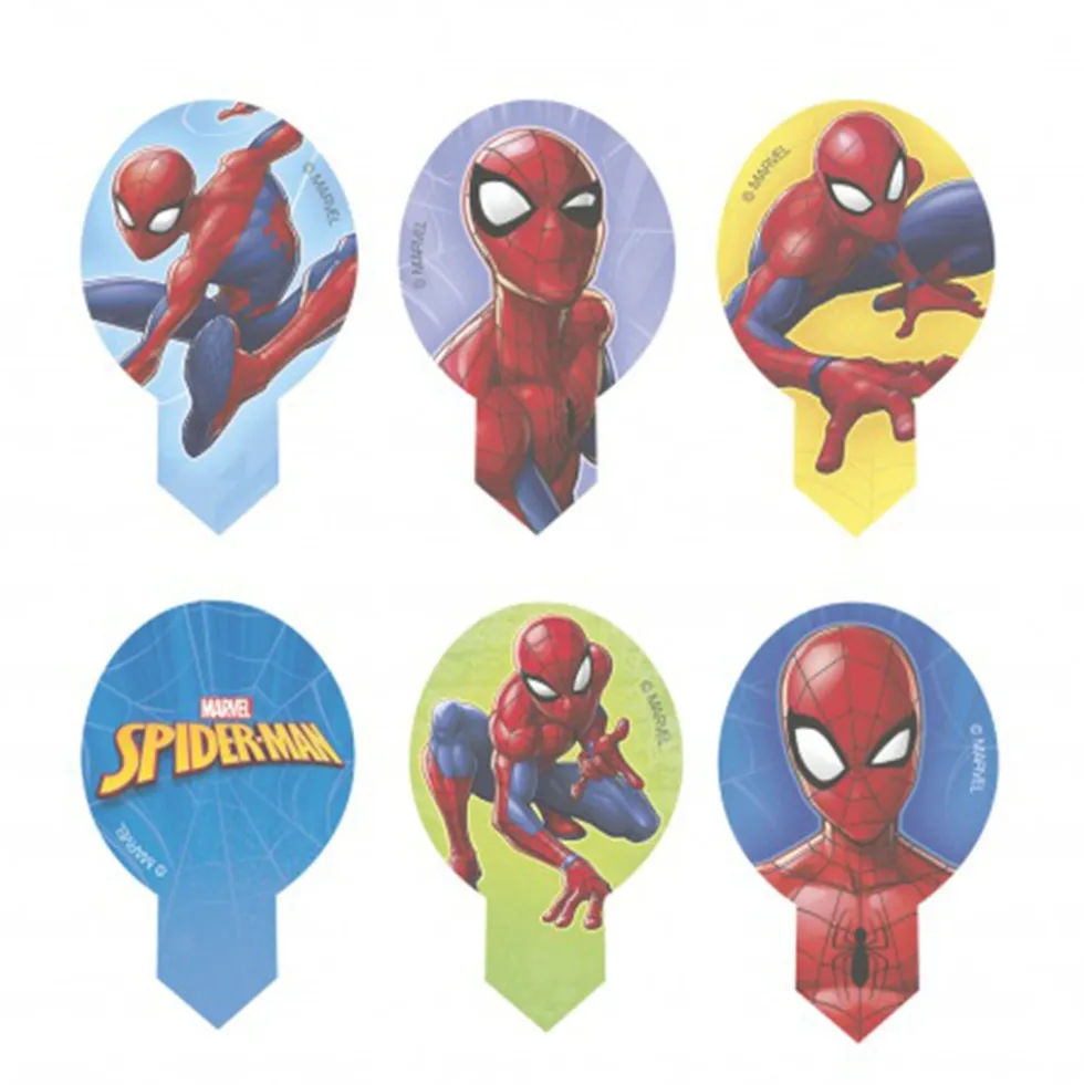 Juego de 20 obleas para Cupcakes y Dulces Spiderman