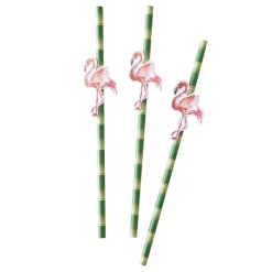 Juego de 20 Pajitas Flamingo Fun