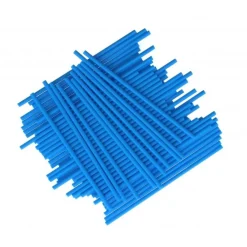 Juego de 25 palitos celestes para piruletas 15cm