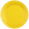 Juego de 10 Platos Amarillos 22 cm