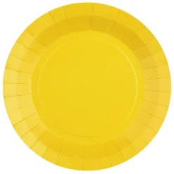 Juego de 10 Platos Amarillos 22 cm