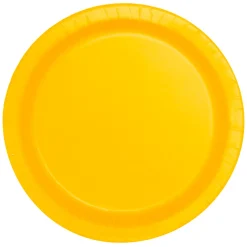 Juego de 8 Platos Amarillos 22 cm