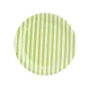 Juego de 12 Platos a Rayas Pistacho 18cm