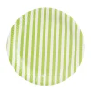 Juego de 12 Platos a Rayas Pistacho 23cm