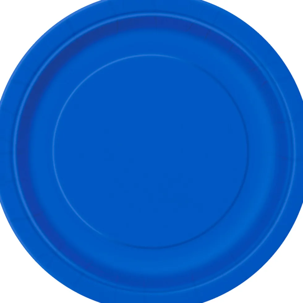 Juego de 8 Platos Azul Intenso 17 cm