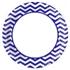 Juego de 8 Platos Blue Chevron 22 cm