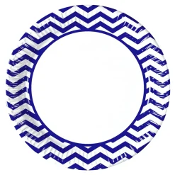 Juego de 8 Platos Blue Chevron 22 cm