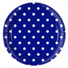 Juego de 8 Platos Blue Royal Dots 22 cm