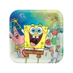 Juego de 8 Platos Bob Esponja 23 cm