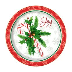 Juego de 8 Platos Candy Cane 17cm