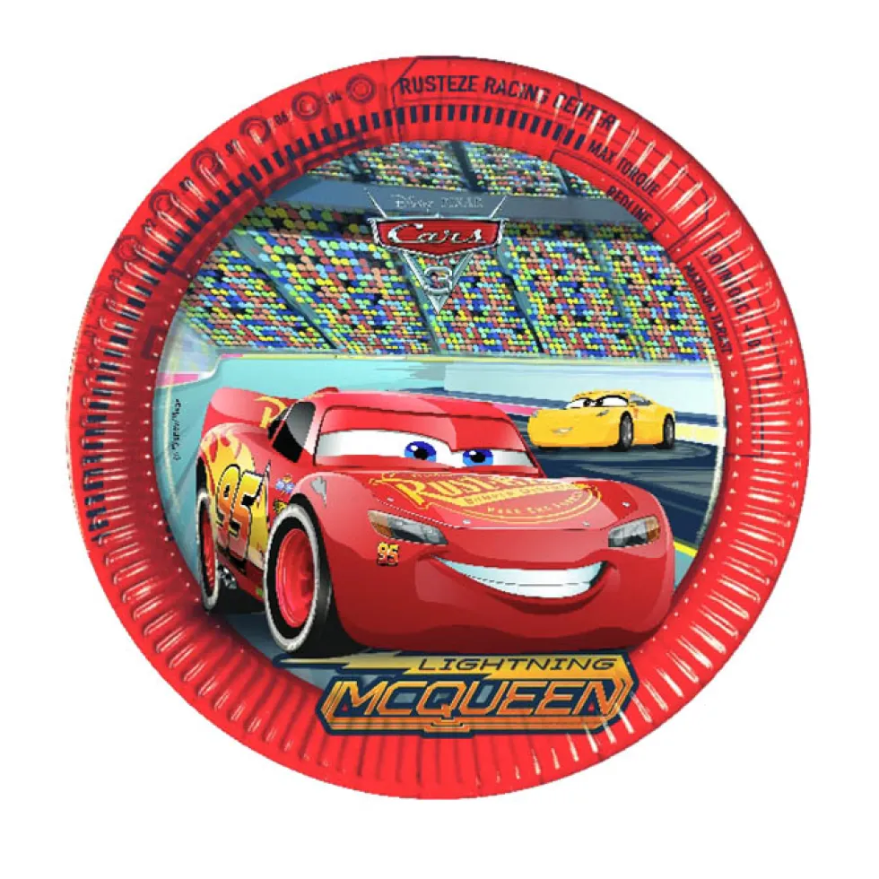 Juego de 8 Platos Cars 3 de 22 cm