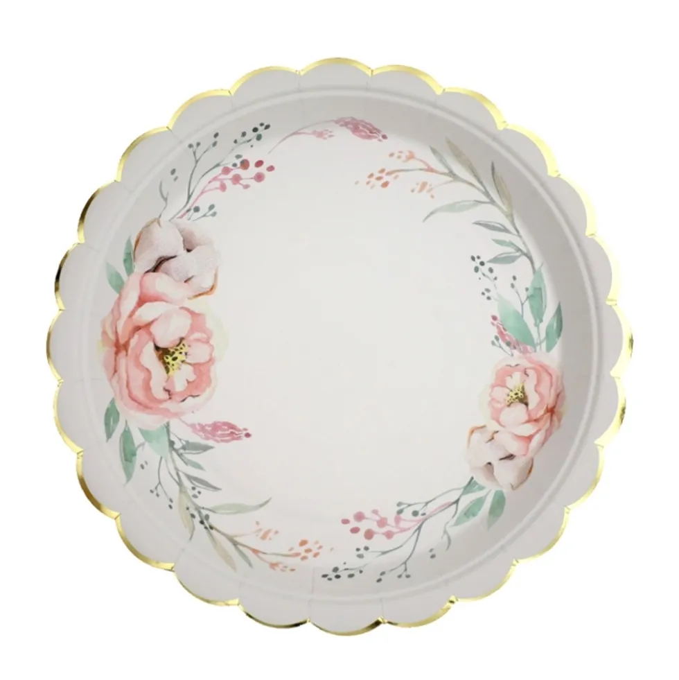 Juego de 10 Platos Conejo de Pascua 23 cm