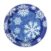 Juego de 8 Platos Copo de Nieve 17cm