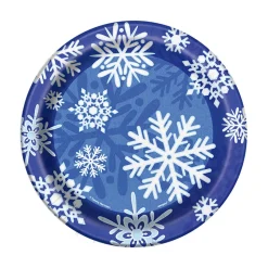 Juego de 8 Platos Copo de Nieve 17cm
