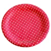 Juego de 10 platos de Papel Red Polkadot