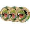 Juego de 8 Platos Dinos 23 cm
