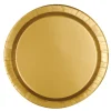 Juego de 8 Platos Dorados 22 cm
