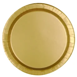 Juego de 8 Platos Dorados 17 cm
