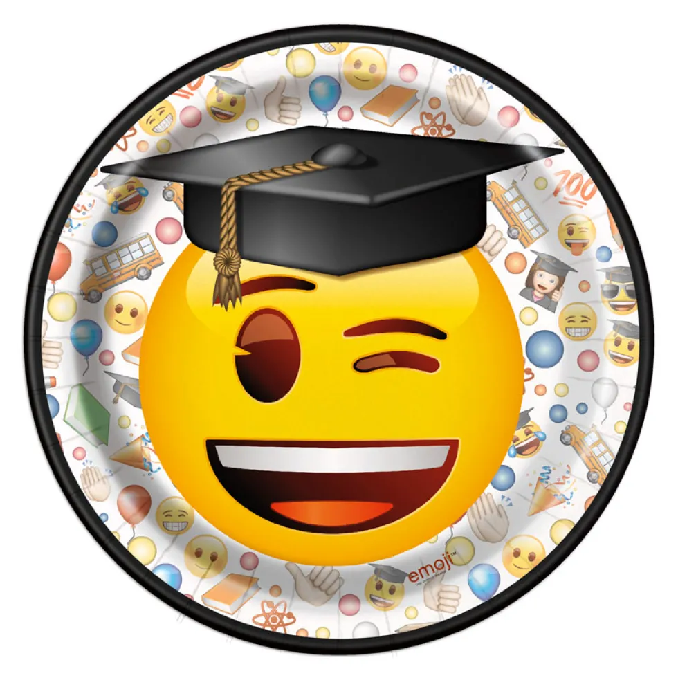 Juego de 8 Platos Emoji Graduado 17 cm