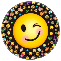 Juego de 8 Platos Emoticones / Emoji 23cm