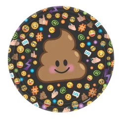 Juego de 8 Platos Emoticones / Emoji 18 cm