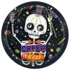 Juego de 8 Platos Esqueleto Halloween 22 cm