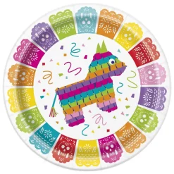 Juego de 8 Platos Fiesta Mexicana 22 cm