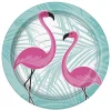 Juego de 8 Platos Flamingo Rosa 22 cm
