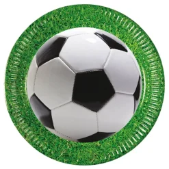 Juego de 8 Platos Fútbol Kicker 23 cm