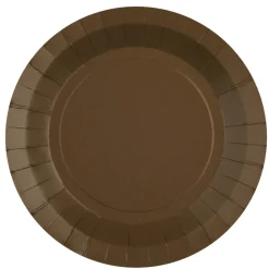 Juego de 10 Platos Marrones 22,5 cm