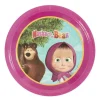 Juego de 8 Platos Masha y el Oso 22,5 cm