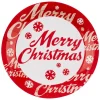 Juego de 8 platos Merry Christmas