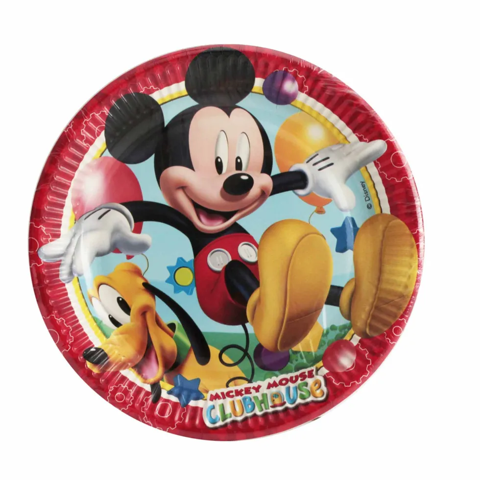 Juego de 8 platos Mickey Mouse 22 cm