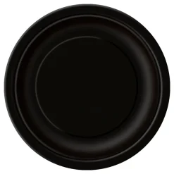 Juego de 8 Platos Negros 22 cm