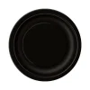 Juego de 8 Platos Negros 17 cm