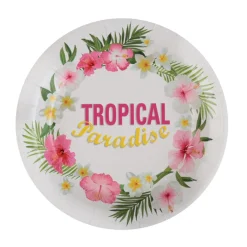 Juego de 10 Platos Paraíso Tropical